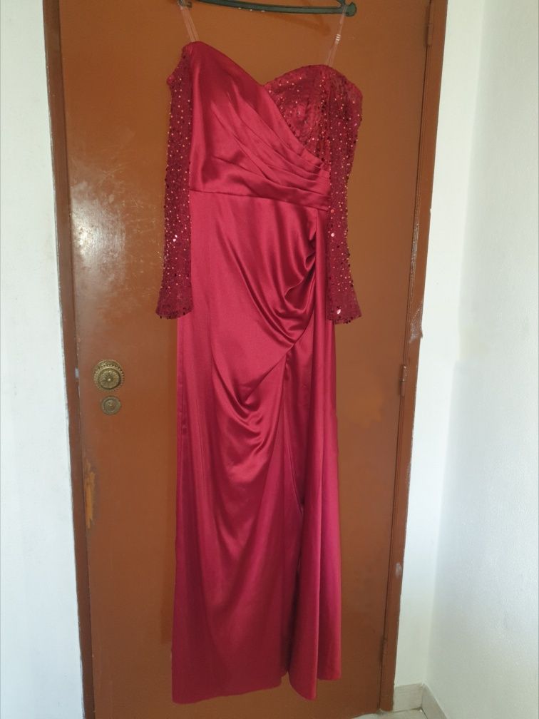 Vestido bordeaux