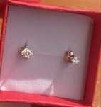 Kolczyki brylanty diamenty 0,16ct , stan idealny