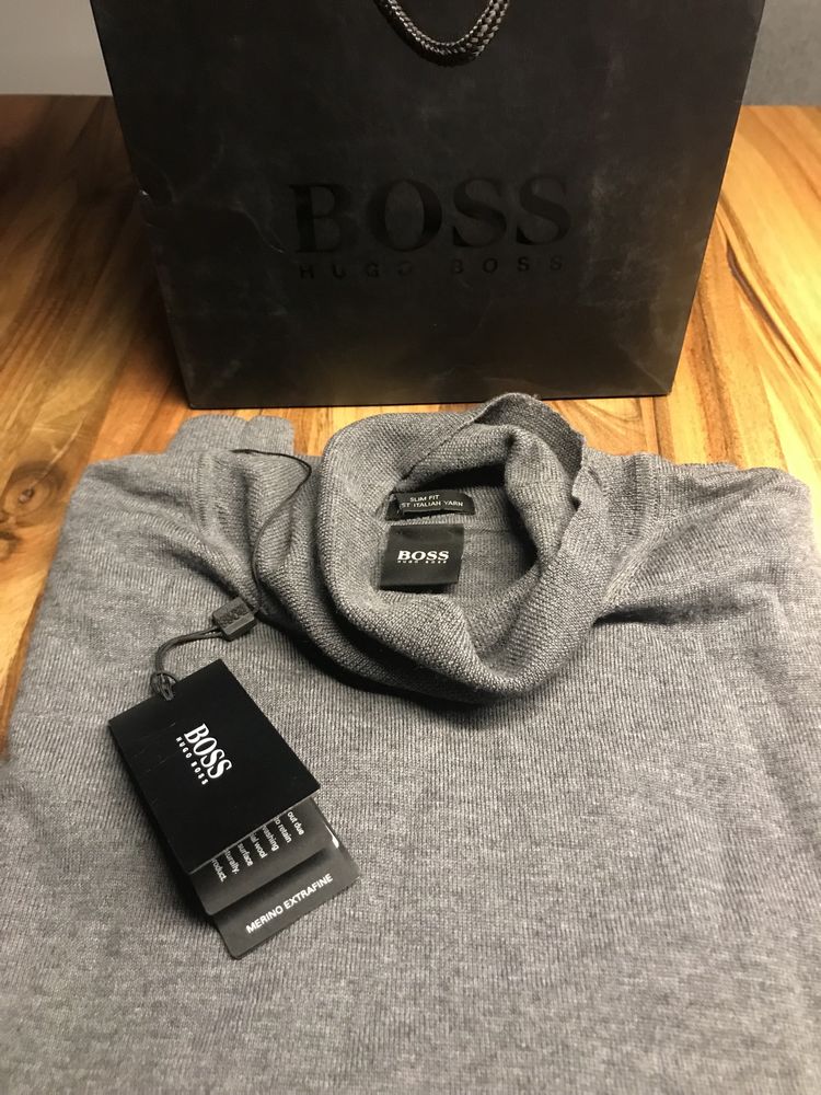 Boss sweter, golf męski