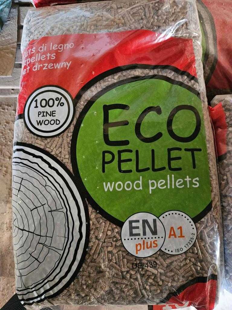 pelet PELLET drzewny SOSNOWY  15kg worki EN plus A1 dostawa GRATIS