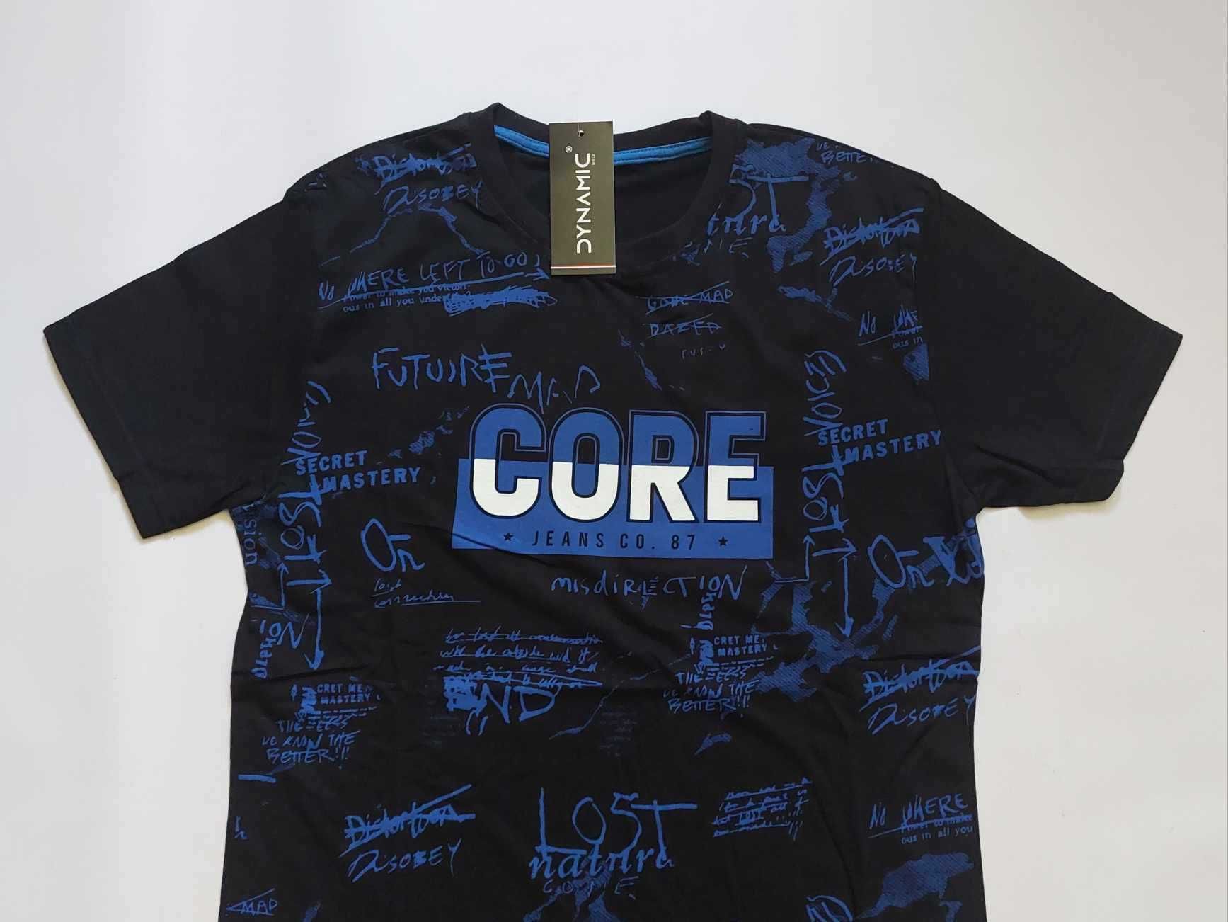 Koszulka męska bawełna t-shirt męski turecki DYNAMIC r. M obwód 104 cm