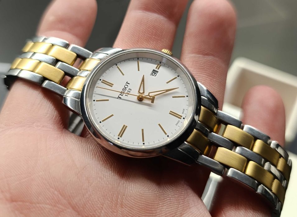 Zegarek męski unisex Tissot T-Classic Dream, Swiss made, bi-color