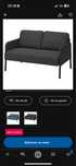 Sofá 2 lugares IKEA CINZA