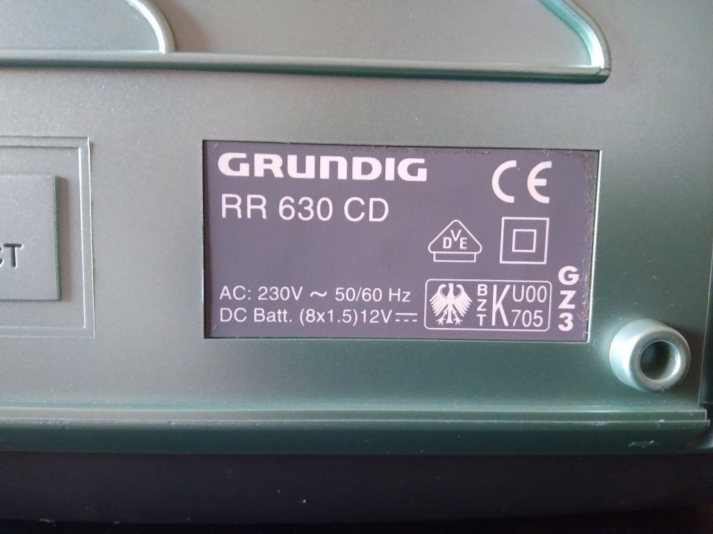 Rádio grundig a funcionar