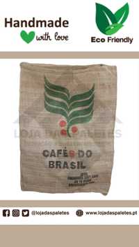 Sacas de Serrapilheira / Juta de Café para decoração