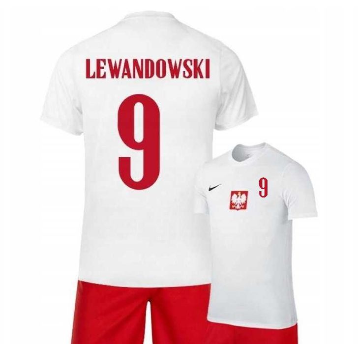 dziecięca koszulka nike Polska Lewandowski 9 prezent hit