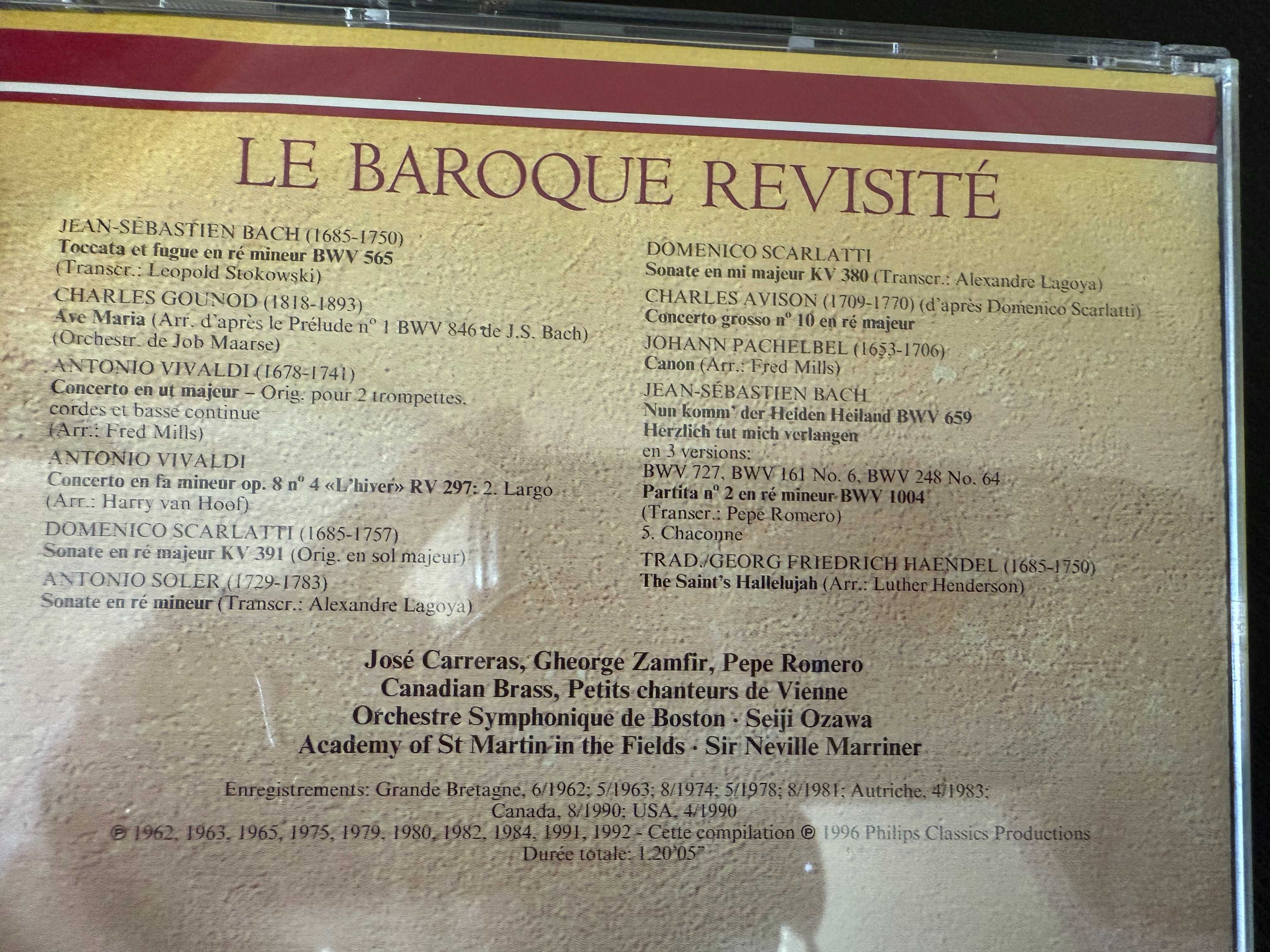 Bach, Vivaldi, Pachelbel, Scarlatti – Baroque Revisted: Transcriptions