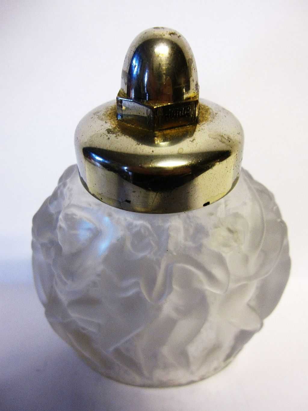 antigo frasco de perfume com bacantes - Lalique Molinard Paris France