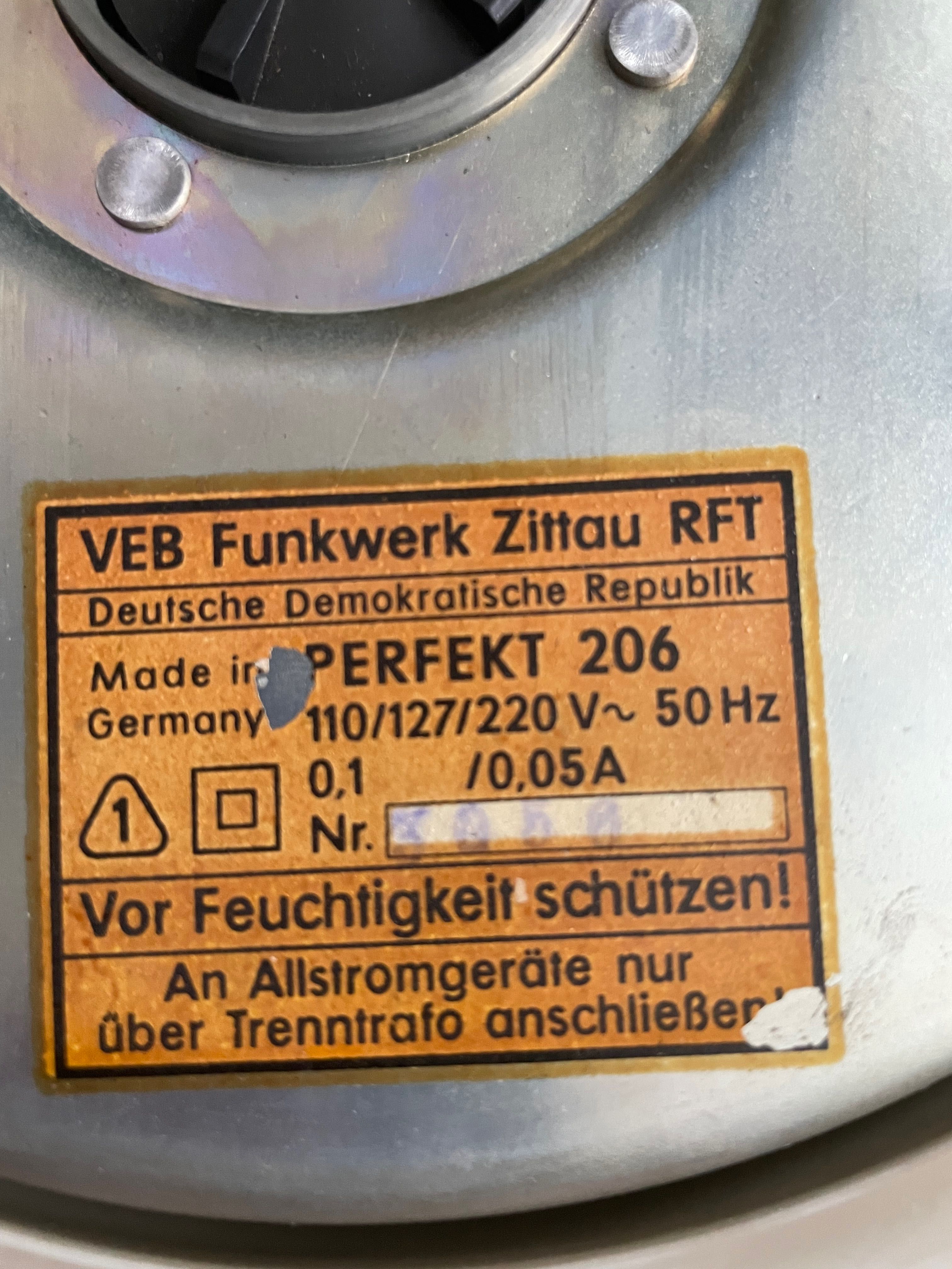 gramofon z NRD / DDR Funwerke Zittau