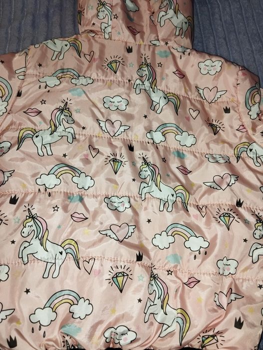 Двостороння  курточка для дівчинки і шапка