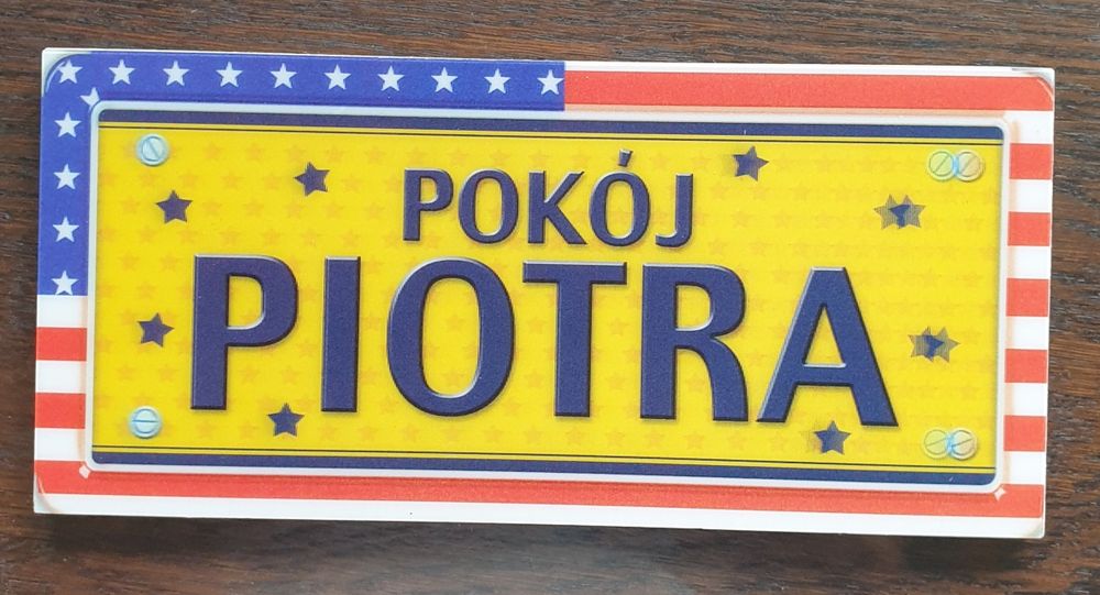 Tabliczka na drzwi Pokój Piotra