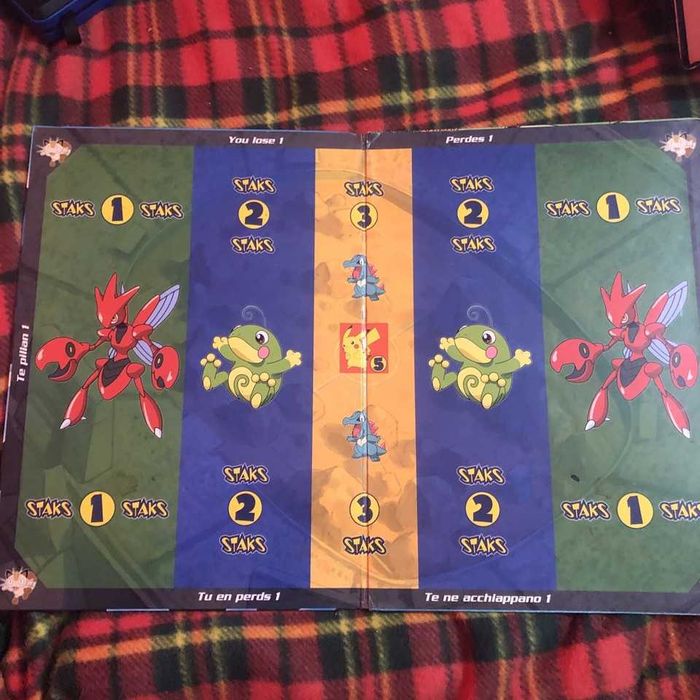 Pokemon Staks Johto League Champions Panini 2002 tabuleiro