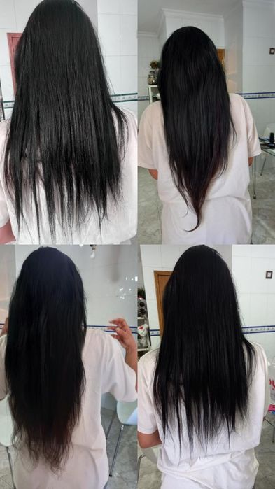 Extensões de cabelo humano