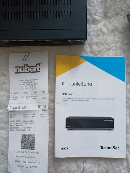 Тюнер.HDTV-Sat-Receiver.DIGIT S3 HD. TechniSat.