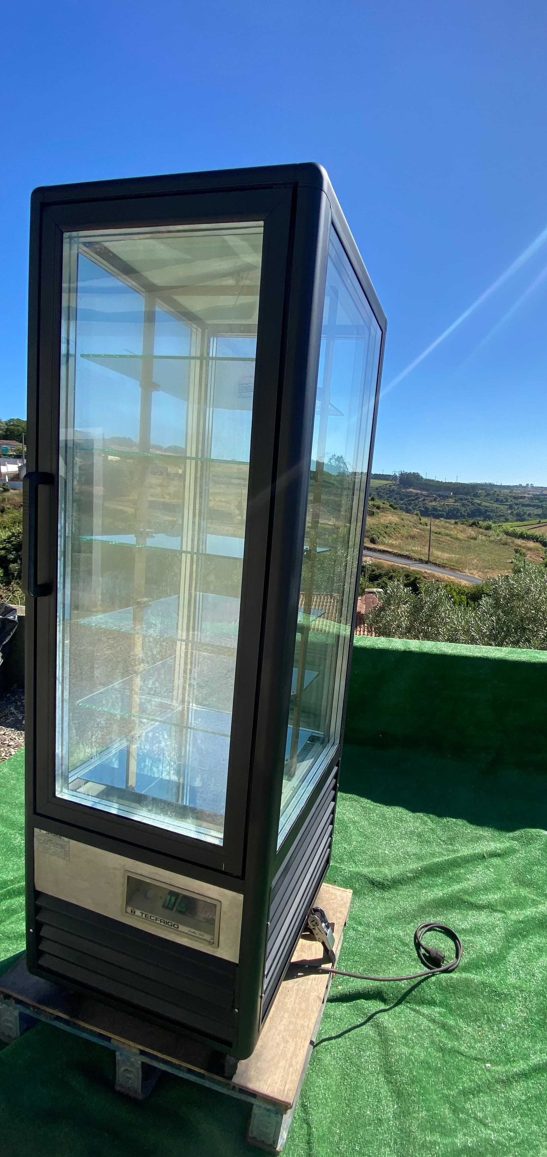 Vitrine / expositor vidro vertical refrigerada
