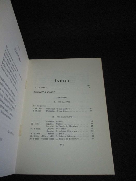 Livro Mensagem de Fernando Pessoa Ática 9ª edição 1970