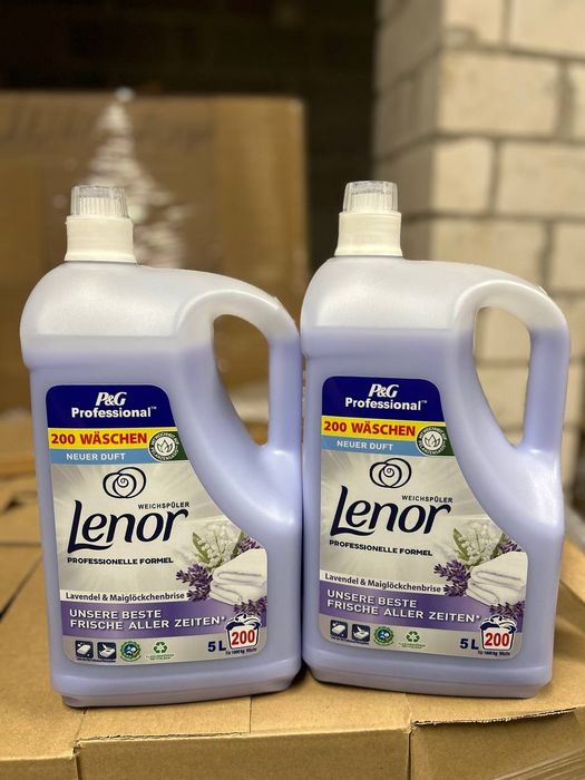 Lenor płyny do płukania 200 prań 5 L 4 L żele do prania Niemieckie