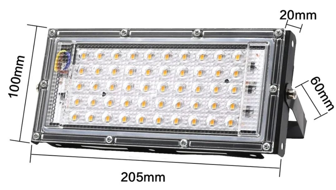 Lampa wenętrzna zewnętrzna 50 LED