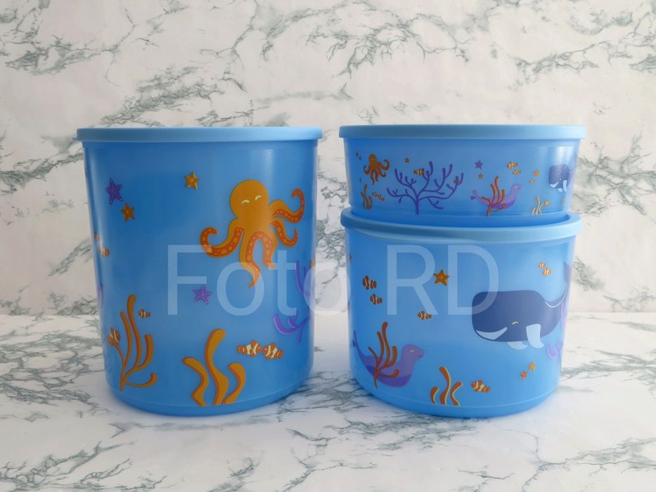 Tupperware Conjunto Redondix Eco+ Oceano Novo
