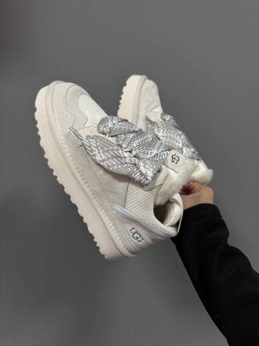 UGG Lowmel Sneakers Ceramic Угги світлі білі кросівки молочний колір