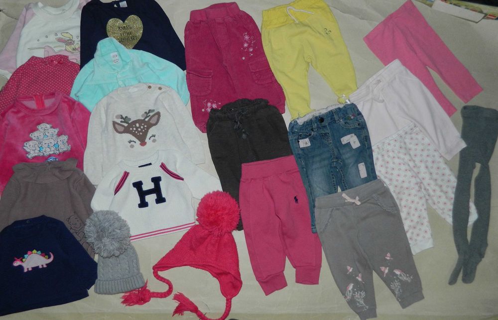 Пакет речей дівчинці 6-9 місяців зріст 68-74 см \ 30+ шт