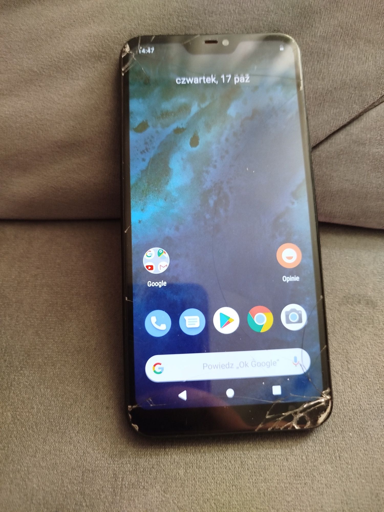 Telefon komórkowy Xiaomi Mi A2 Lite używany sprawny /na części.cena za