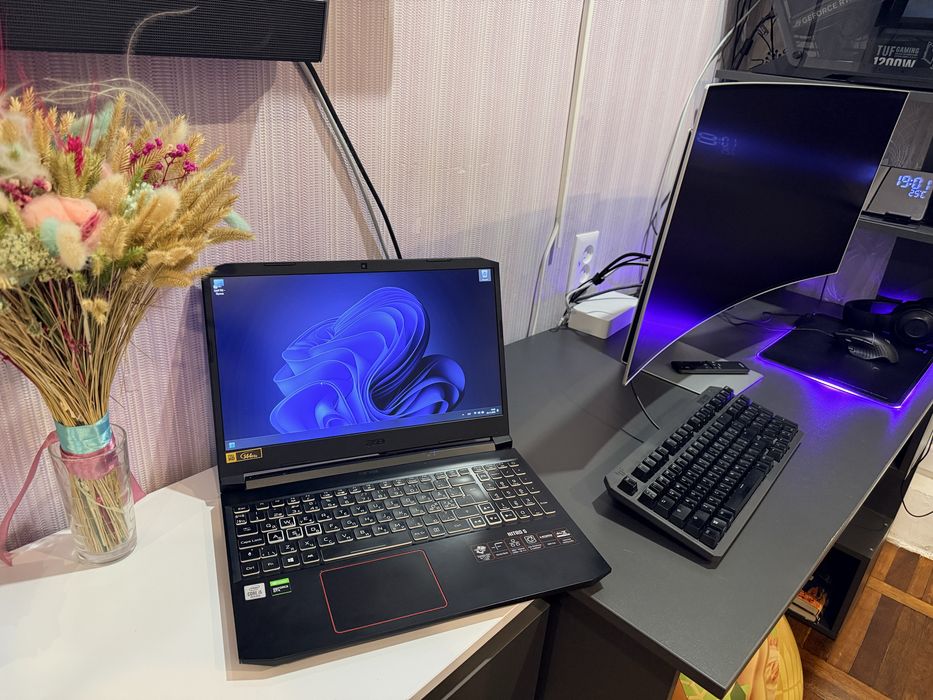 Ігровий ноутбук Acer Nitro 5 intel i5+16 ddr+512 m2+GTX 1660 ti 6gb