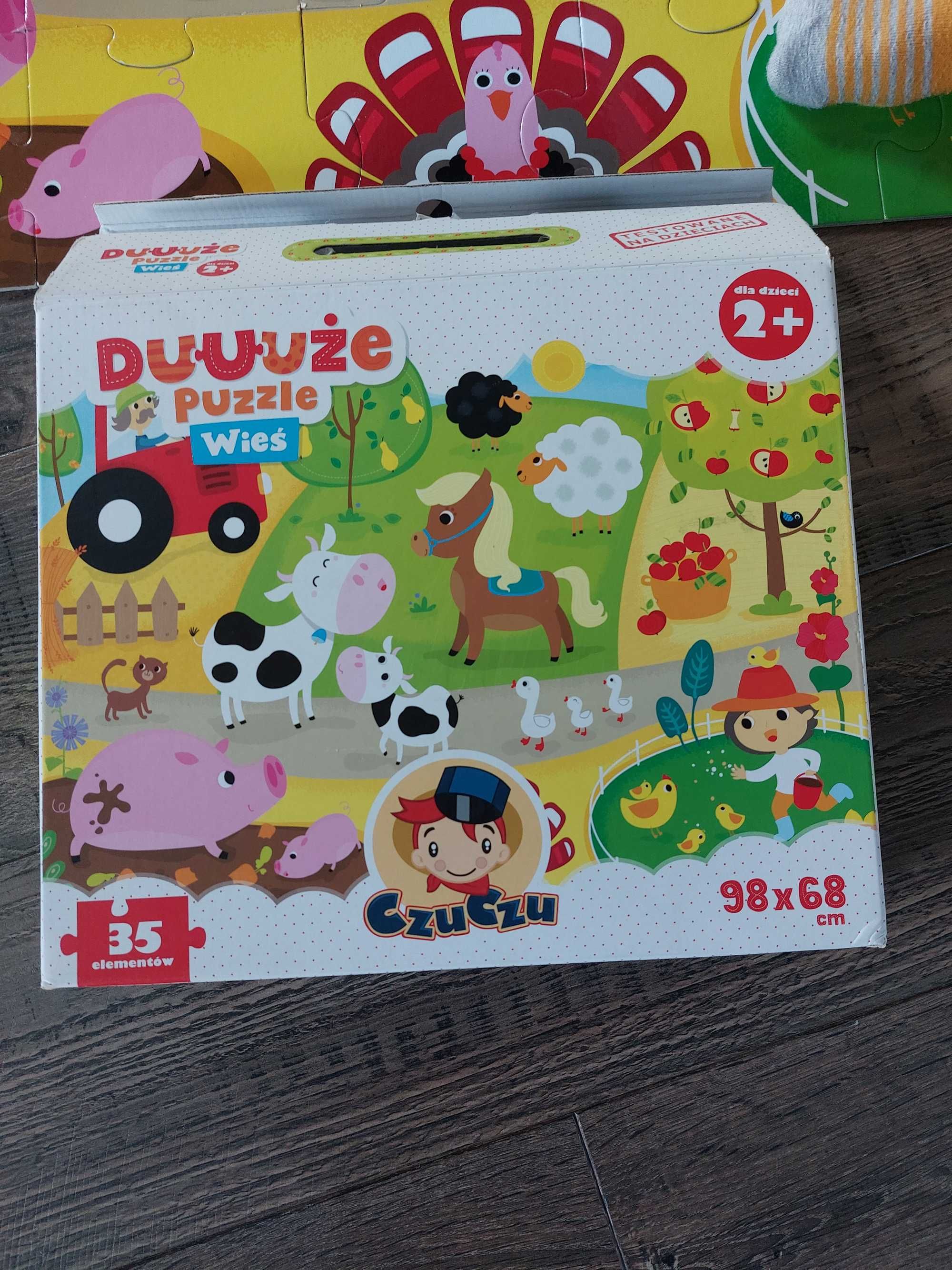 Duuże puzzle Czu Czu wieś 35elementów