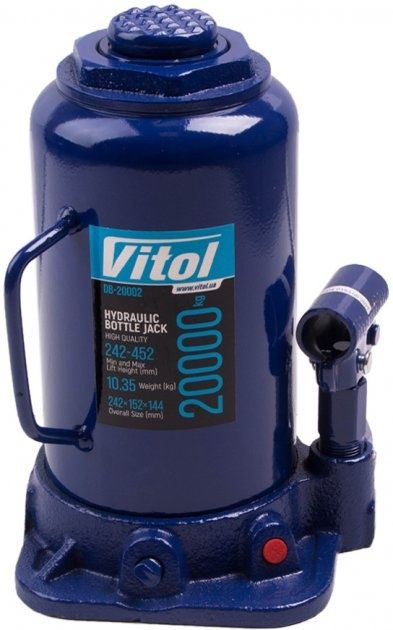 Домкрат Vitol 2т, 3т, 5т, 10т. Кейс і картон. Гарантія