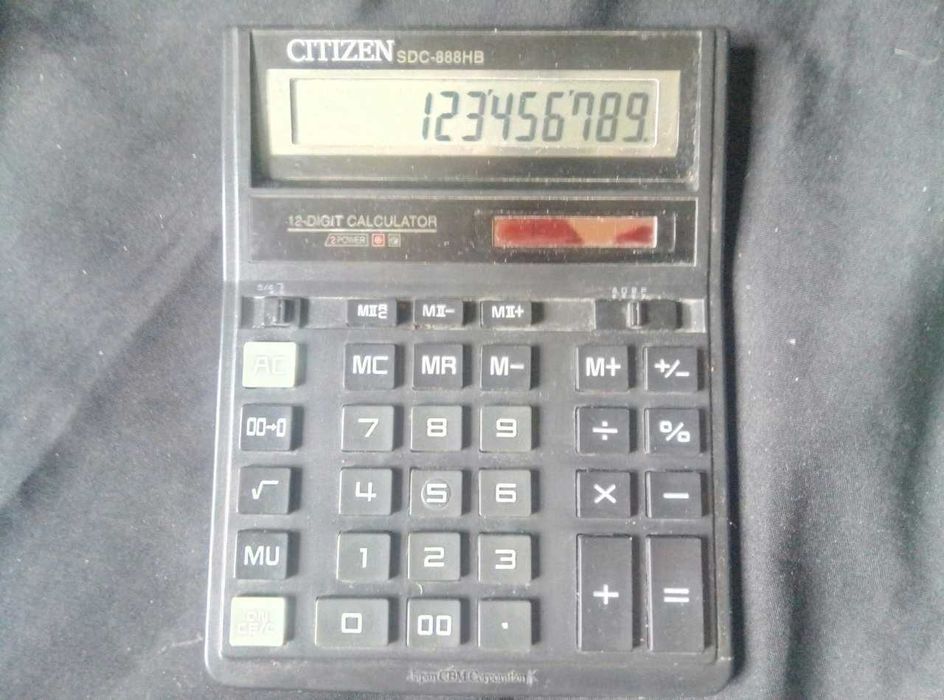 калькулятор CITIZEN  SDC-888HB рабочий