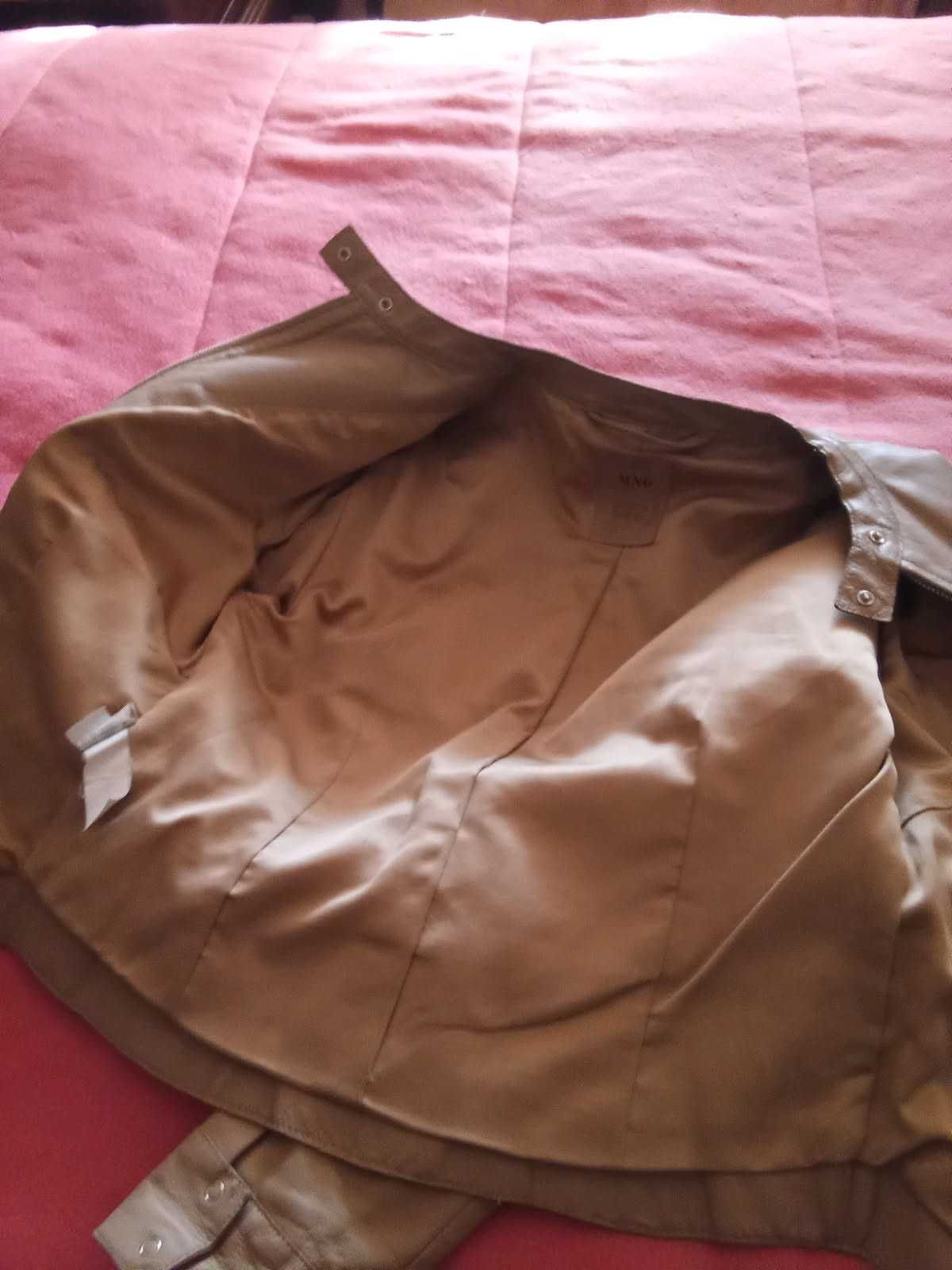 Casaco pele Mango
