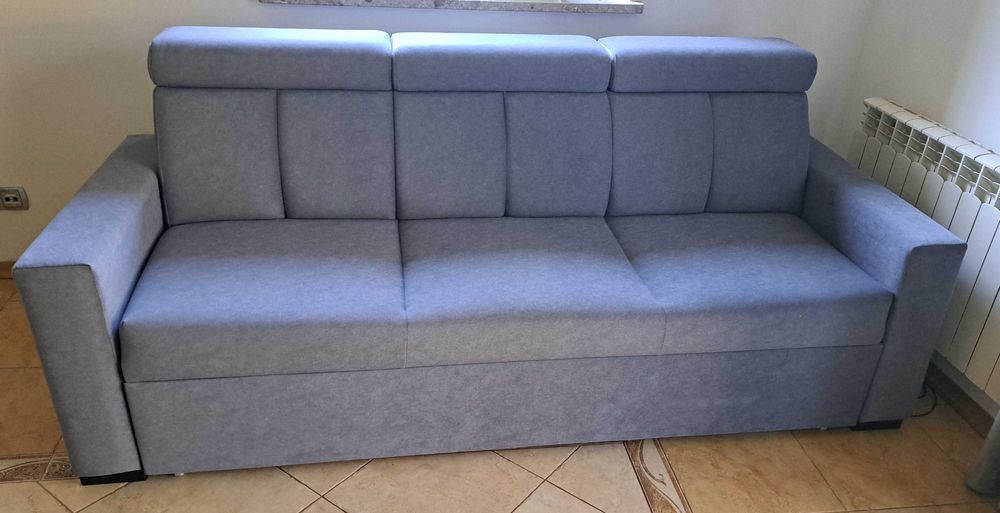 nowa kanapa sofa rozkładana duża z funkcją spania szara