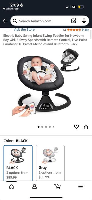 Elektryczny Bujaczek dla dzieci, niemowlaków, z USA