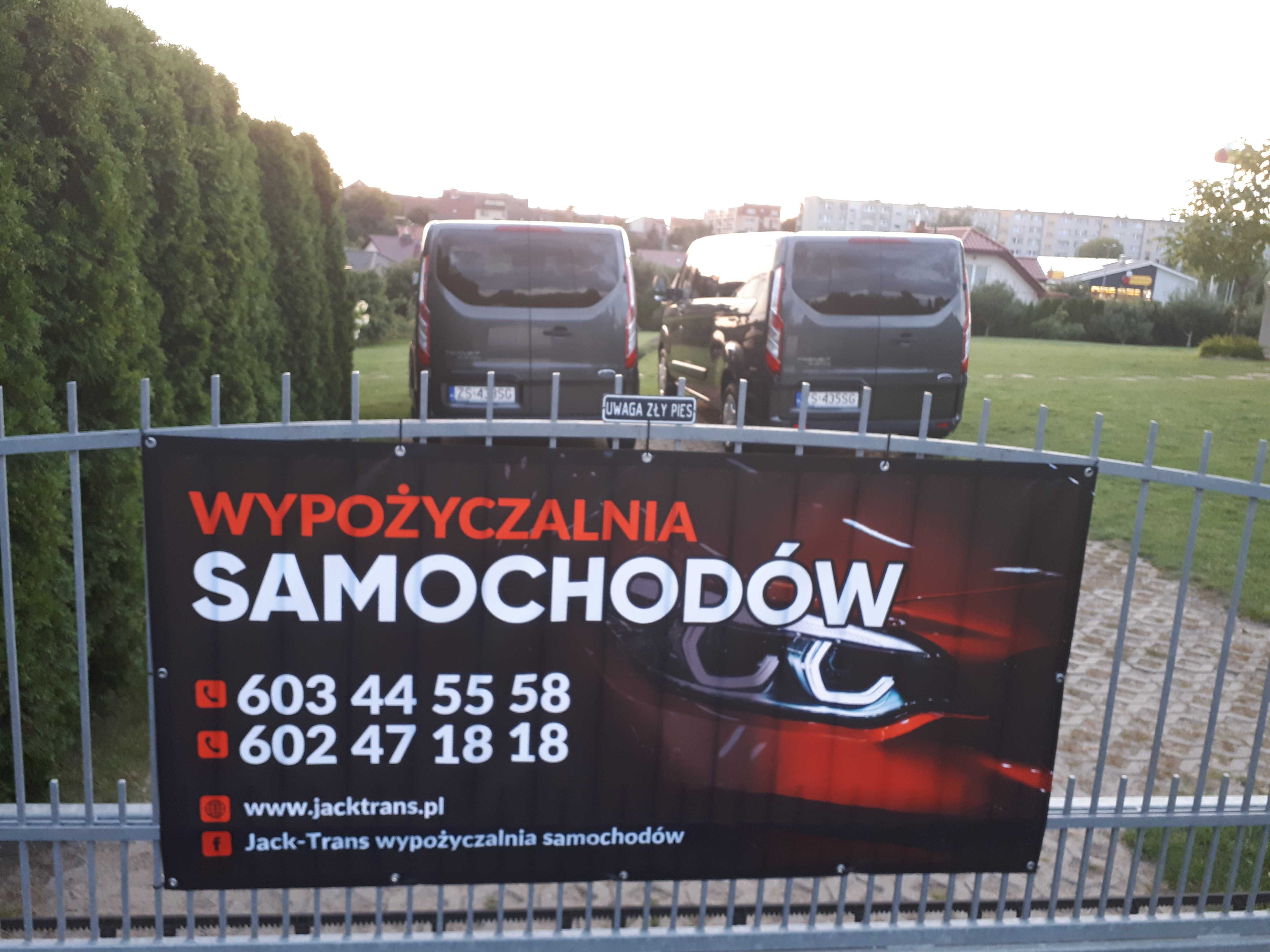 Wypożyczalnia, wynajem samochodów, aut, busów Gryfino Chojna Szczecin