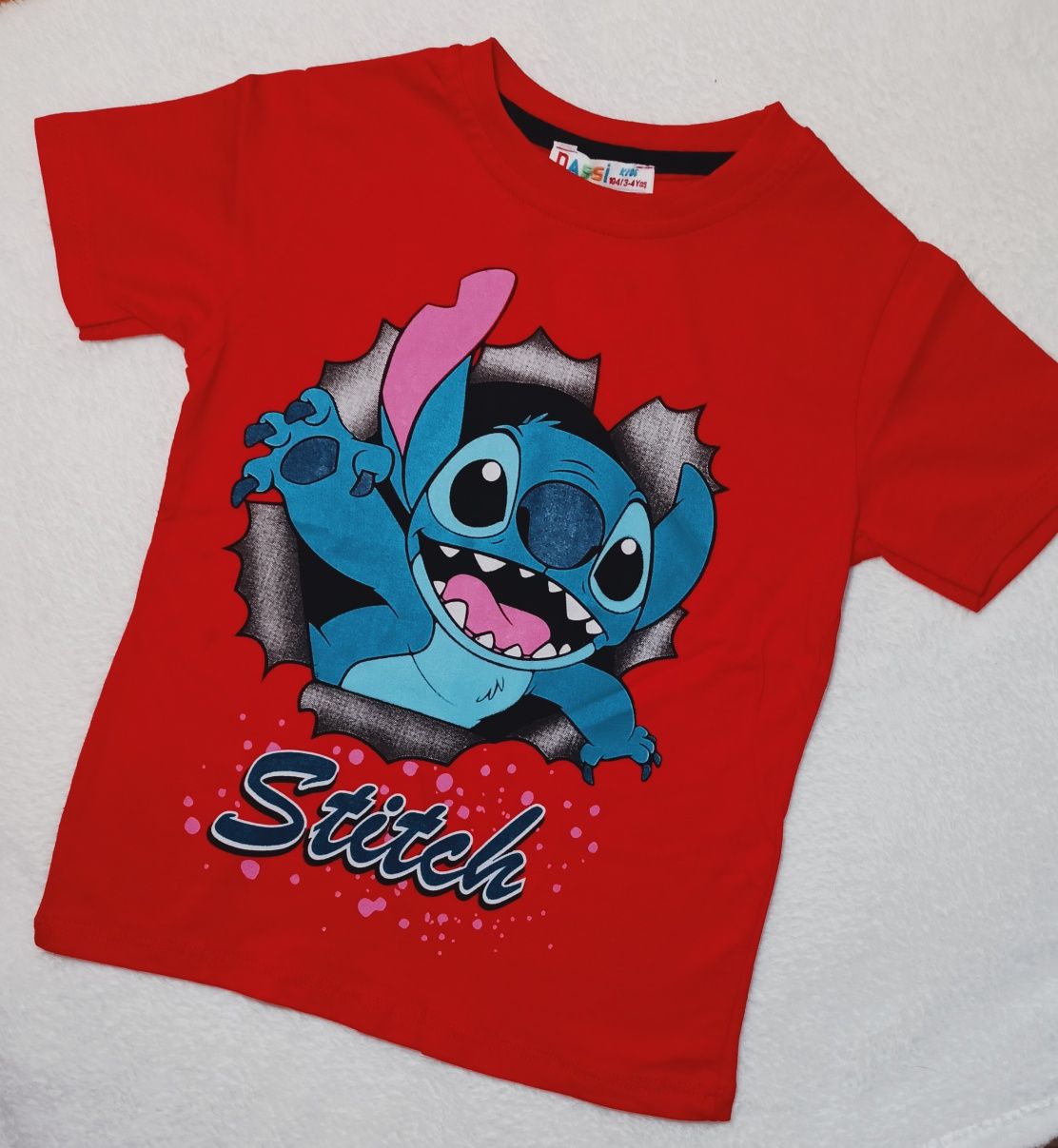 Koszulka Stitch czerwona 116