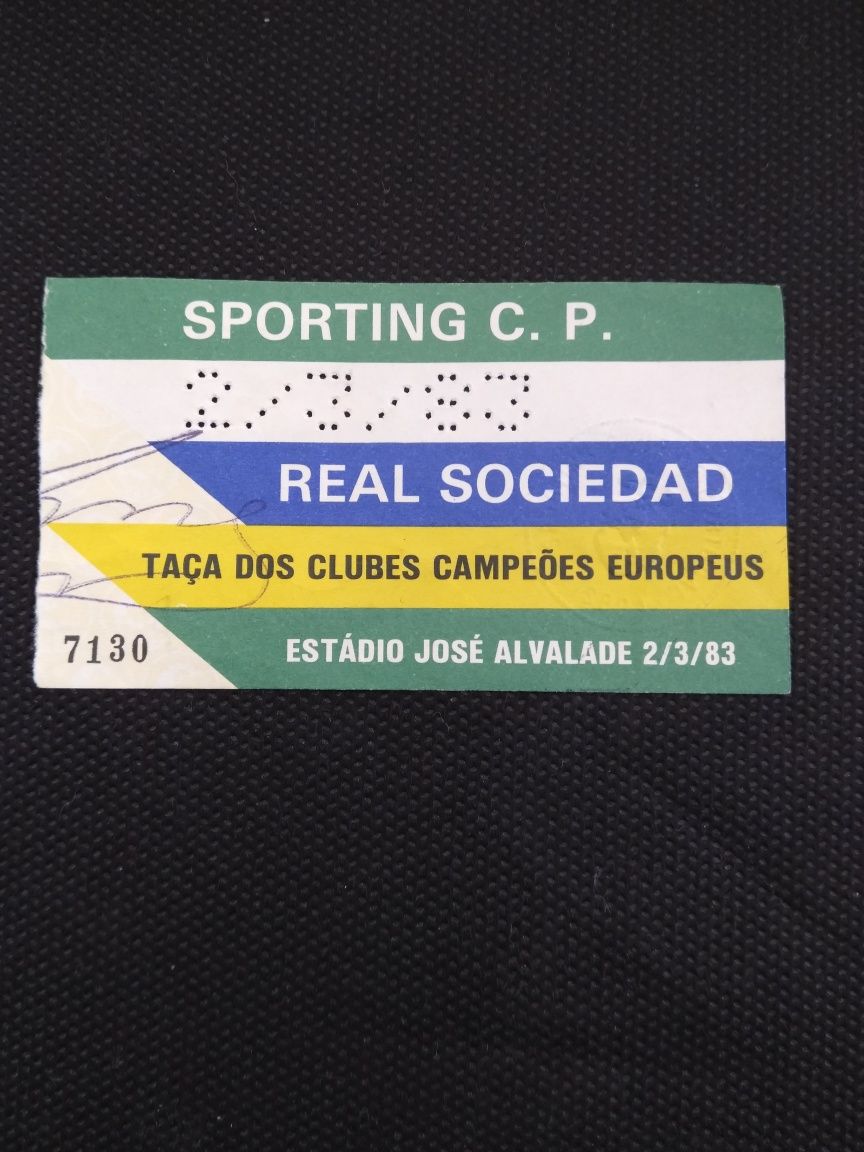 Bilhetes futebol Mundial 91 e 2022. Sporting l