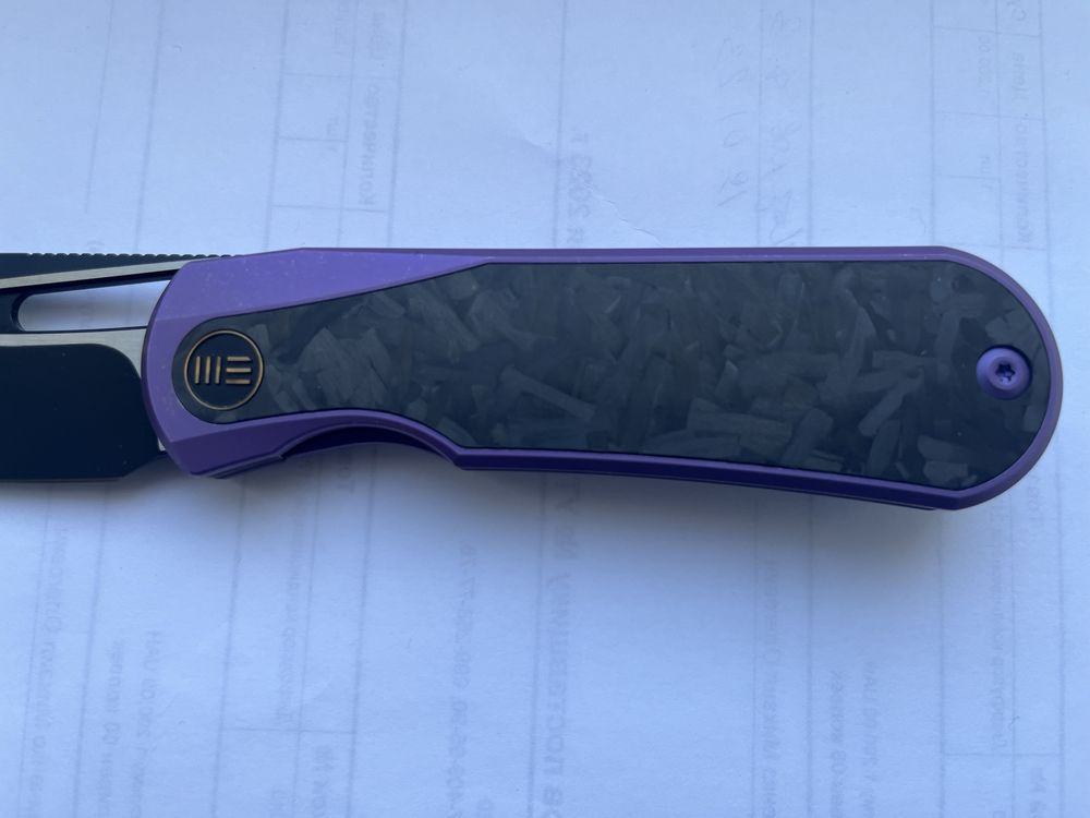 Складной нож We Knife Baloo Purple Titanium