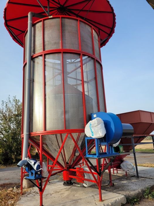 Зернова сушарка. 10 кубів. Нержавіюча сталь.