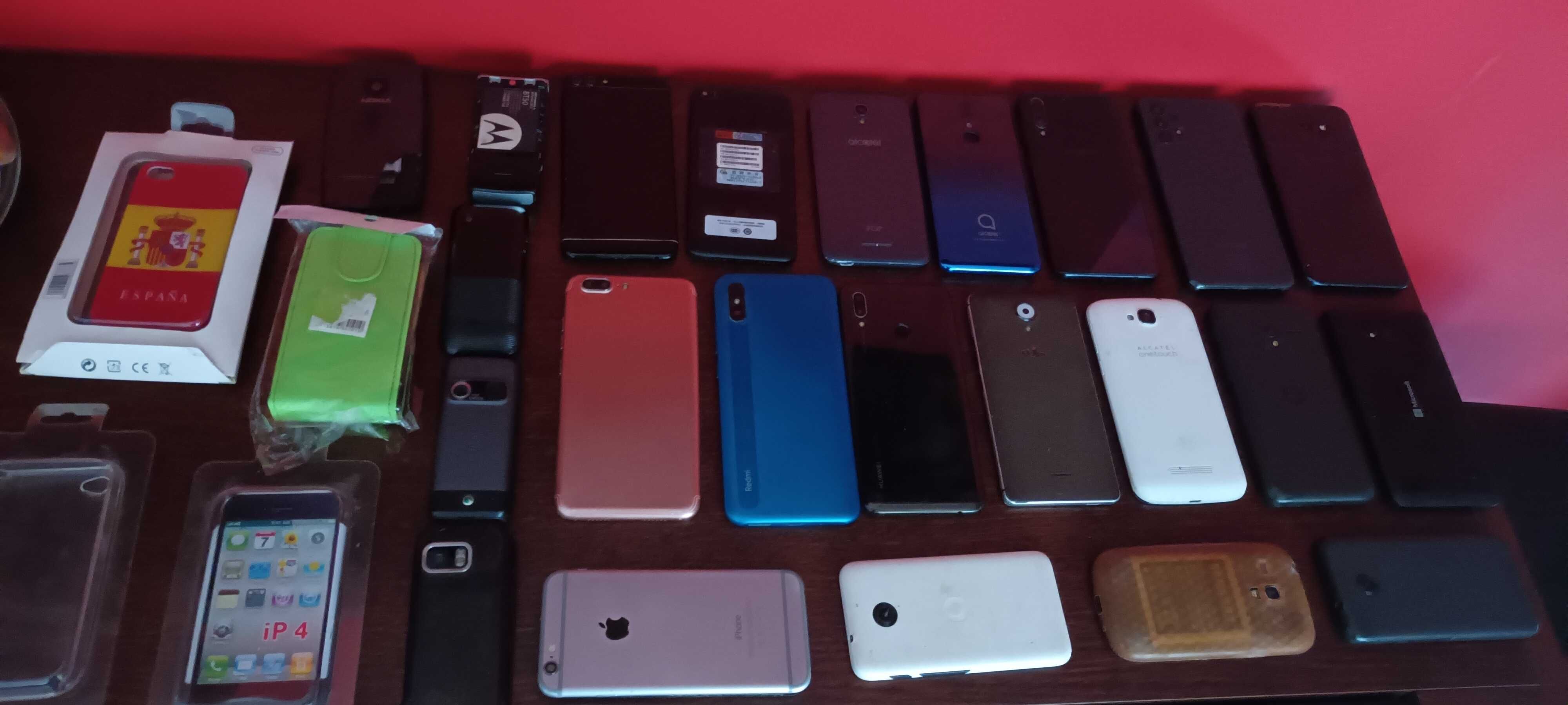 Lote de telemóveis para pecas e capas novas