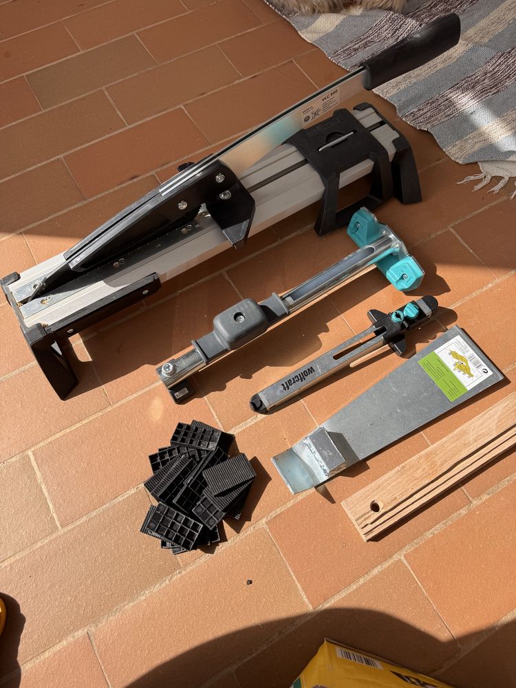 conjunto de ferramentas de instalação de pisos e laminados wolfcraft