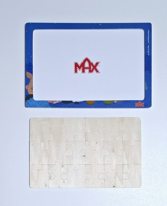 2x Puzzle drewniane ramkowe Max Moomin 3+ Muminki 15 elementów