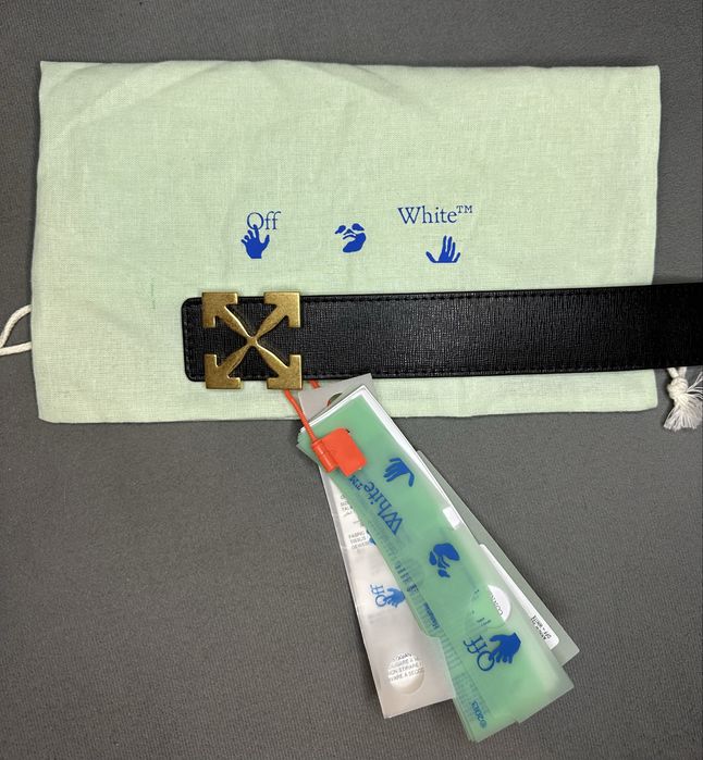 Nowy oryginalny pasek Off-White arrow damski S/M