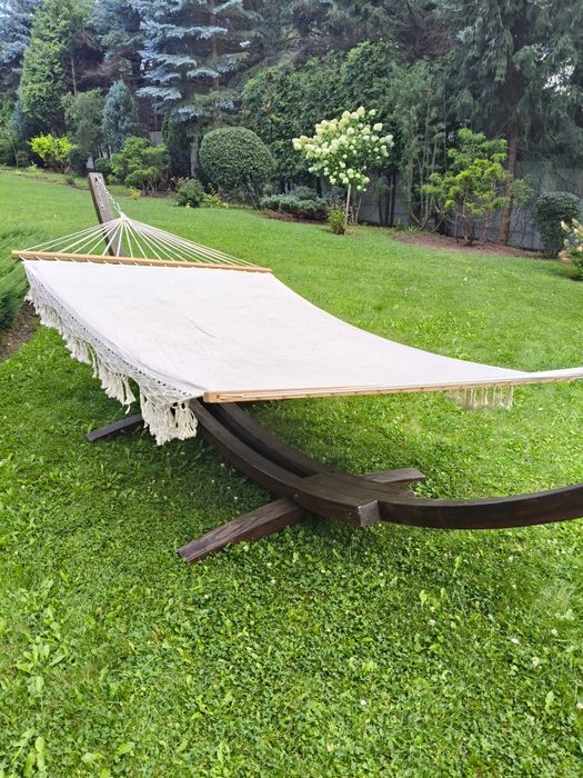 Hamak drewniany wolnostojący