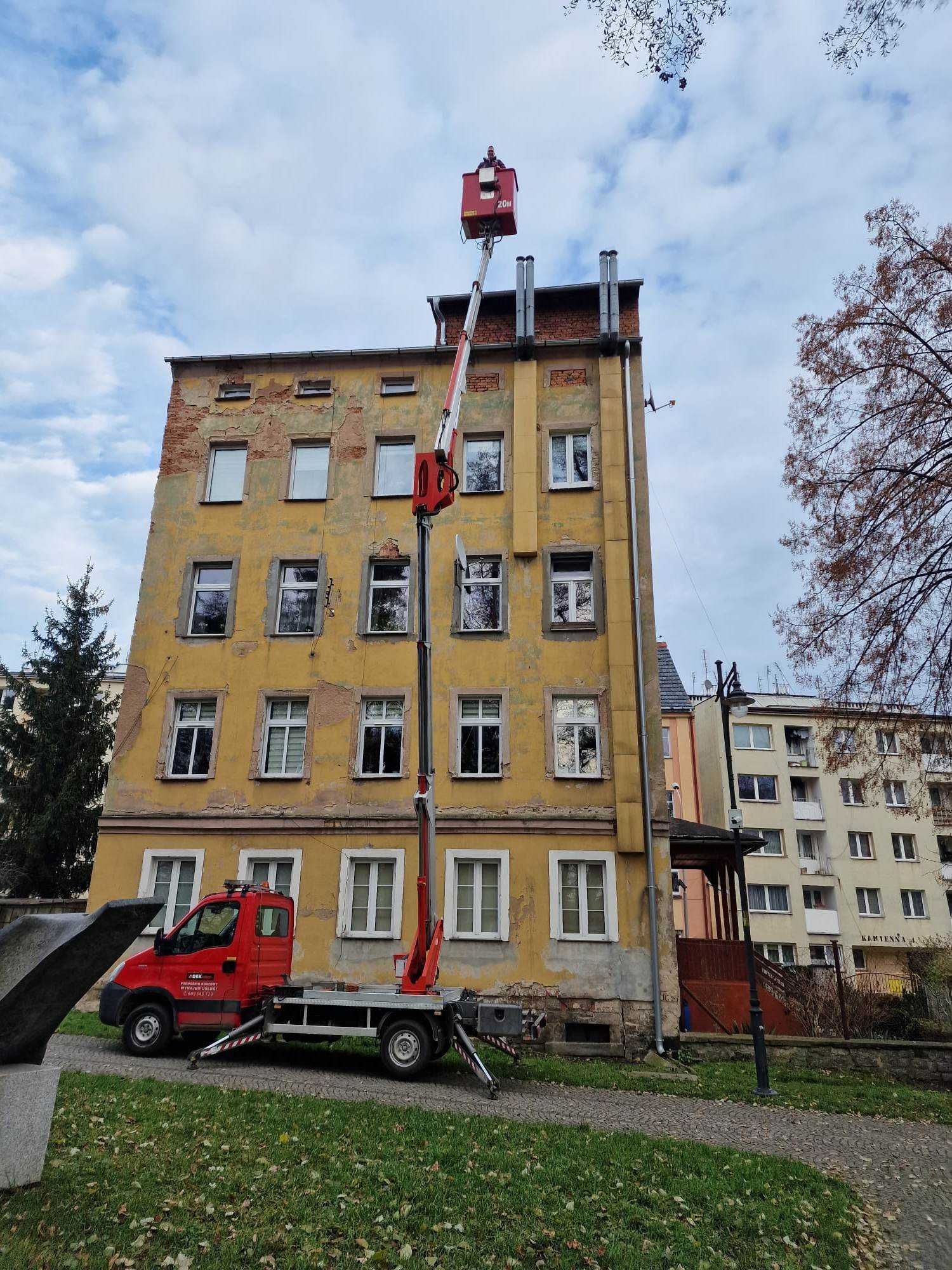 Podnośnik Koszowy, Zwyżka 20mb, Usługi Wynajem