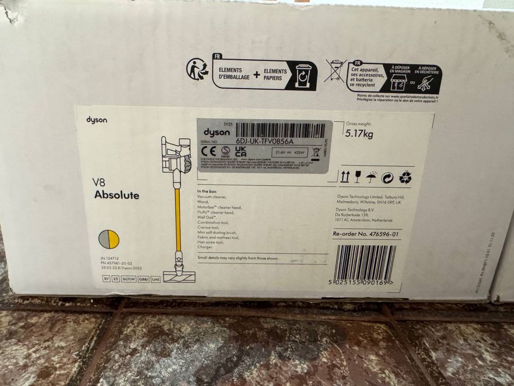Dyson V8 Absolute Pet | Пылесос 2в1 (Вертикальный + Ручной)