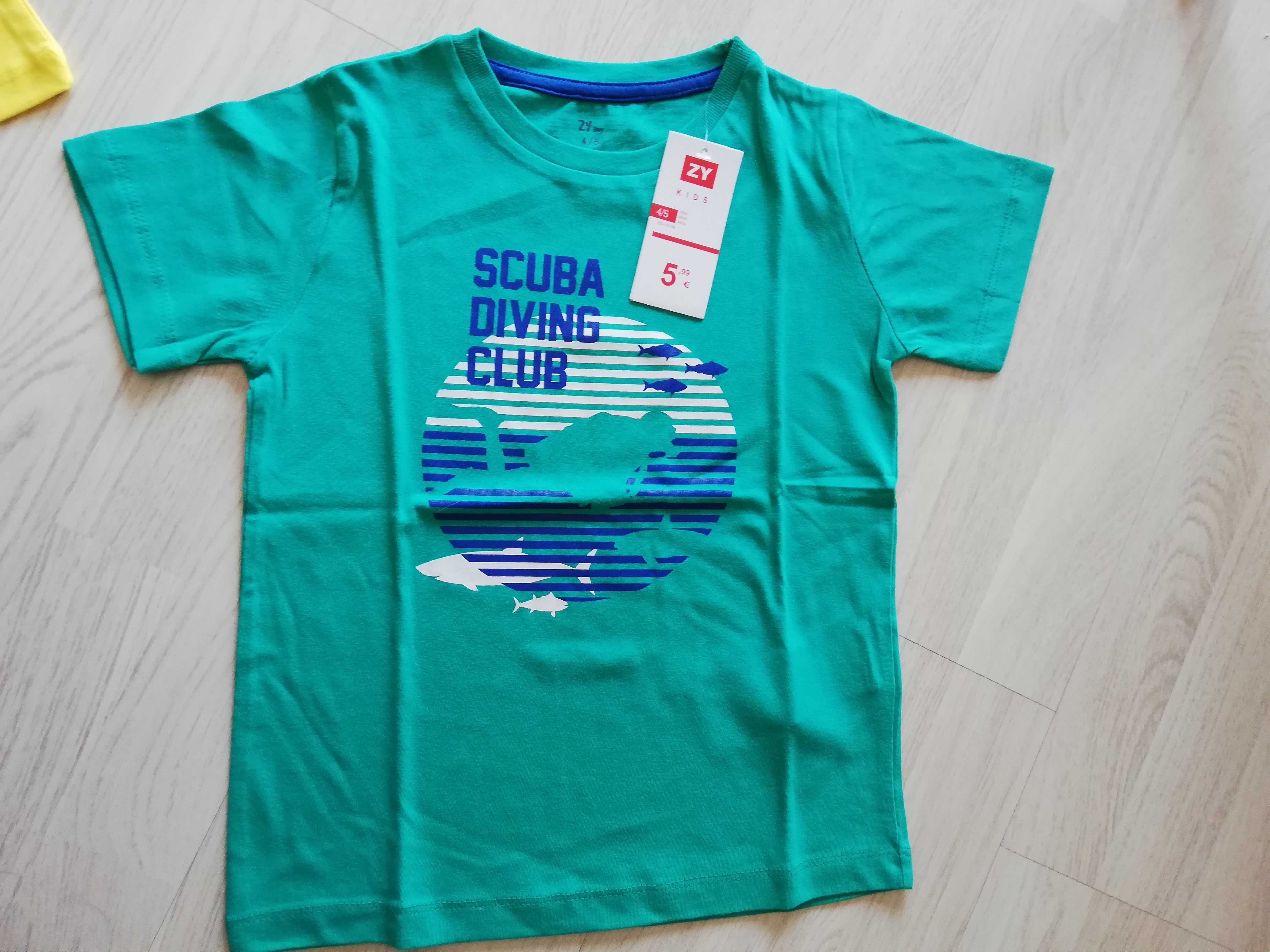 T-shirt Zippy "Scuba Diving Club" 4/5A - c/ etiqueta