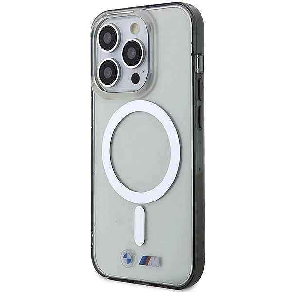 Etui BMW Silver Ring MagSafe na iPhone 14 Pro Max - przezroczyste