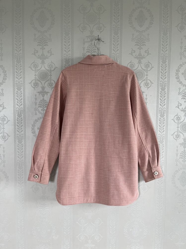 Стильна куртка-сорочка у клітинку next рожевий S