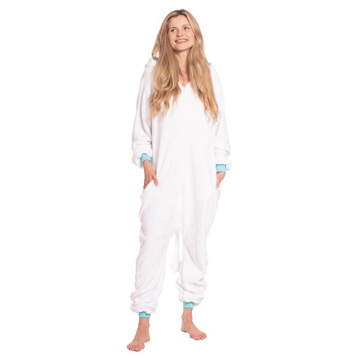 Piżama Damska Kombinezon Kigurumi Onesie Szczerbatek Biały 175-185 XL