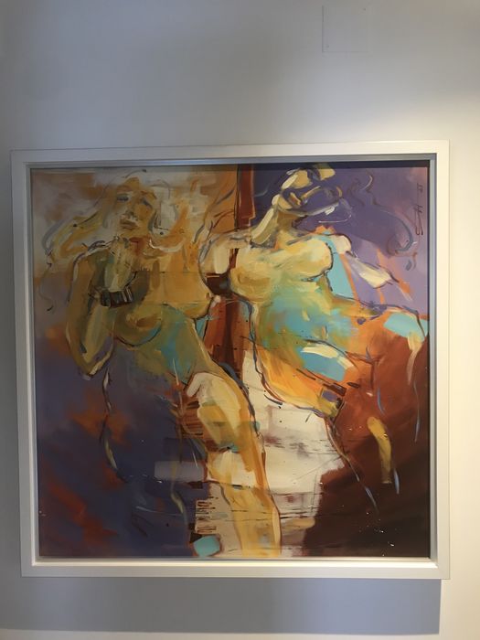 Quadro emoldurado pintado a óleo. Veja os outros meus anúncios.